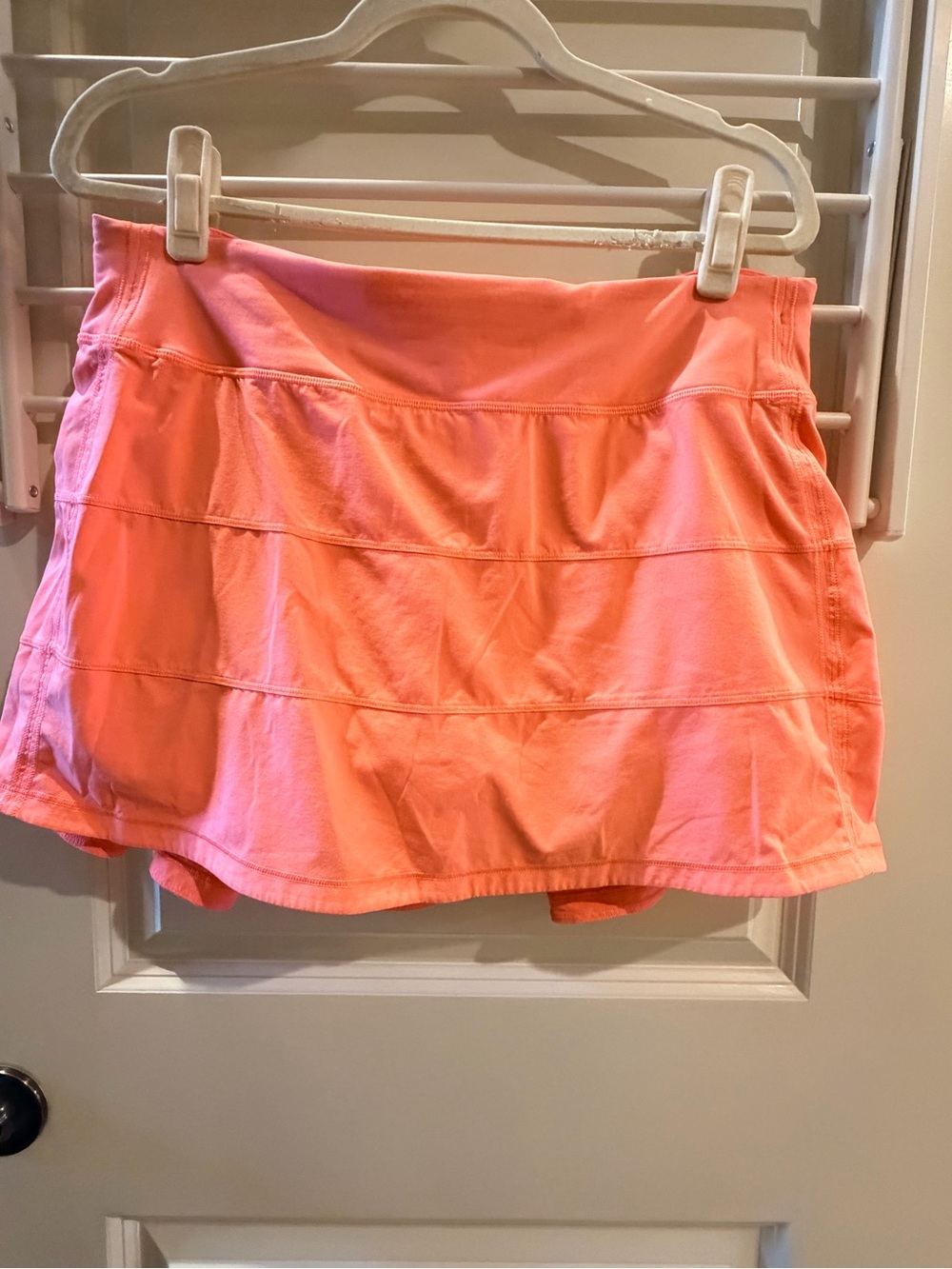 lululemon Pace Rival coral athletic skort longer length
